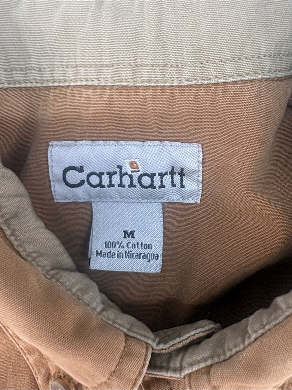 Carhartt‎ Shirt Mens Medium Brown - Picture 5 of 7
